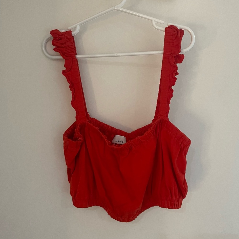 Wilfred red crop top